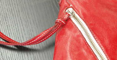 ファスナーのアクセント